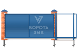Ворота откатные 7000×2250 ЗМК-8100