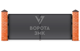 Распашные ворота Lux Дорхан 2750×2750 ЗМК-9743